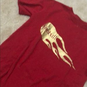 Fireball red tee